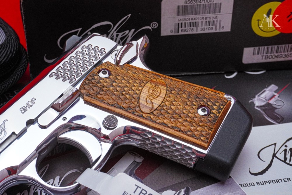Kimber Stainless Micro Raptor 9mm In Box *BREATHTAKING BRIGHT STAINLESS*-img-2
