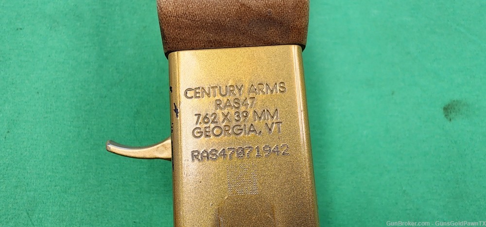 Century Arms RAS47 AK-47 7.62x39 *Gold Colored*-img-36