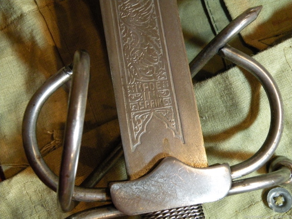 Toledo Spain Sword and Dagger with Hand-Tooled Leather Rig -img-12