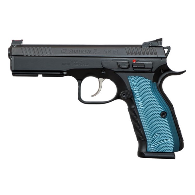 CZ-USA Shadow 2 Black & Blue Pistol 9mm 4.9-img-1