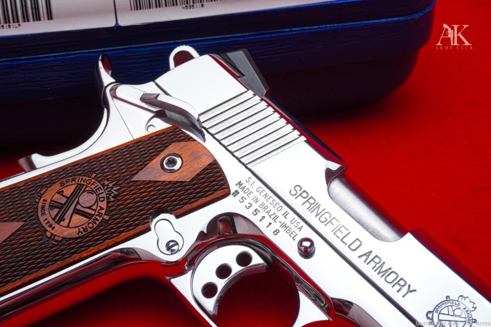 Springfield Ultra Compact 3.5" 1911 .45ACP *BREATHTAKING BRIGHT STAINLESS*-img-5