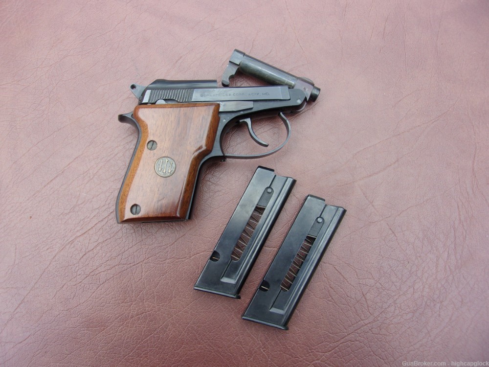 Beretta 21A .22lr 2.5" Pistol w/ Tip Up Barrel & 2 Mags SO NICE $1START-img-1