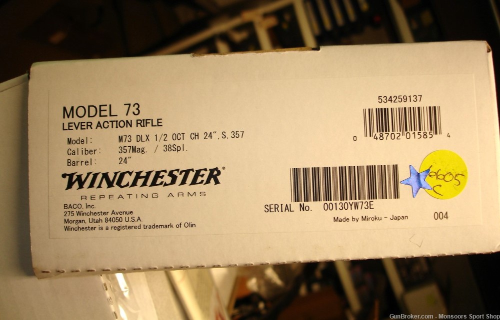 Winchester 1873 Deluxe - .357 mag/.38 spl - 24 " bbl - 534259137 - NEW-img-14