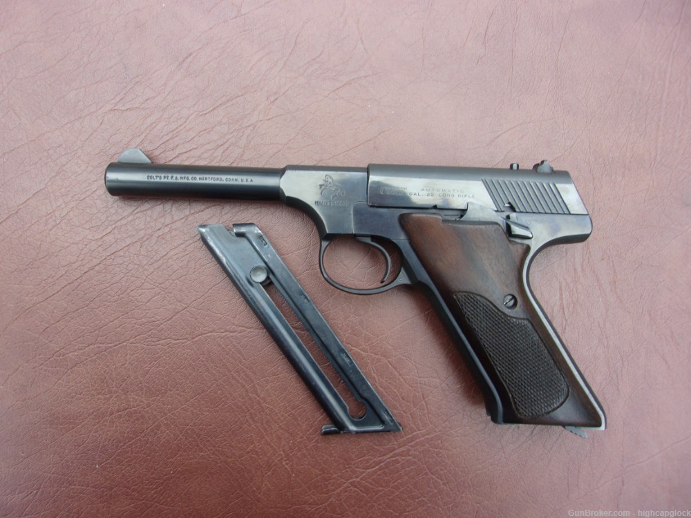 Colt Huntsman .22lr 4.5" Pistol w/ Box & Manual 1968 SO NICE $1START-img-3