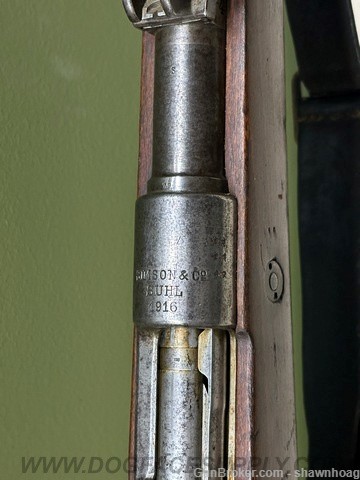 RARE WW1 Simson & Co. GEW 98 rifle-1916-All Matching exc. Bolt/ Bayonet-img-15