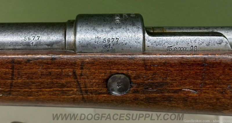 RARE WW1 Simson & Co. GEW 98 rifle-1916-All Matching exc. Bolt/ Bayonet-img-17