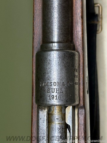 RARE WW1 Simson & Co. GEW 98 rifle-1916-All Matching exc. Bolt/ Bayonet-img-14