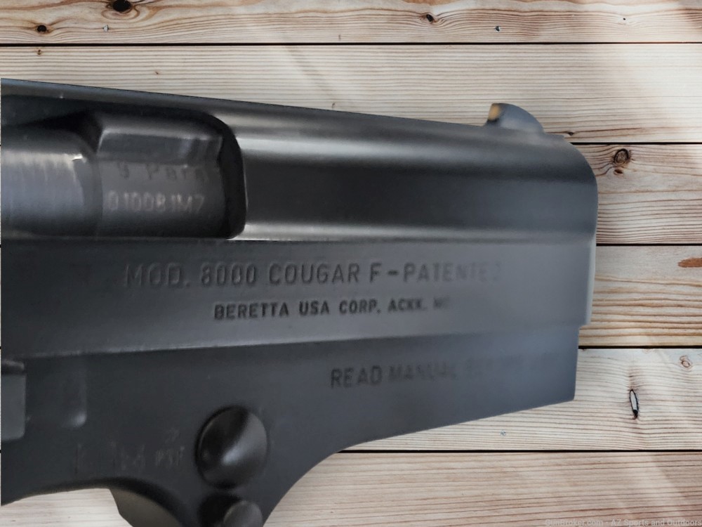 Rare - Beretta 8000 Cougar F 9mm 3.5" Barrel 15 Round-img-2
