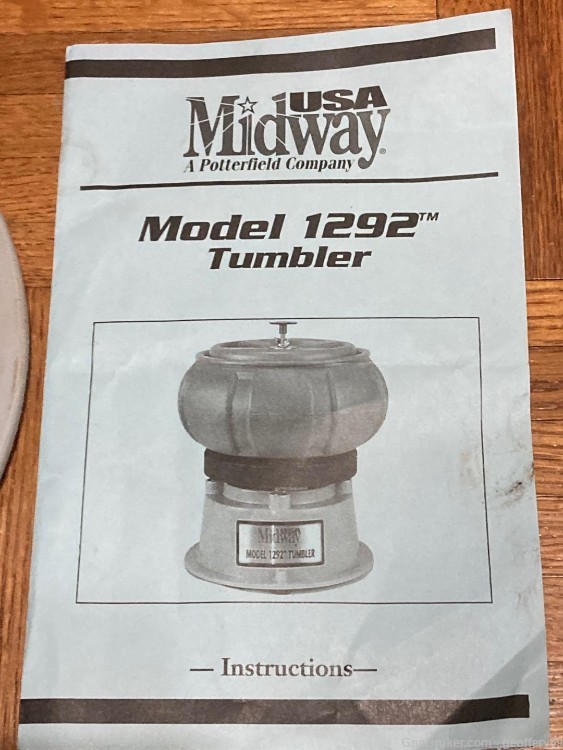 Midway 1292 Tumbler with Instructions Case Brass Tumbler-img-4
