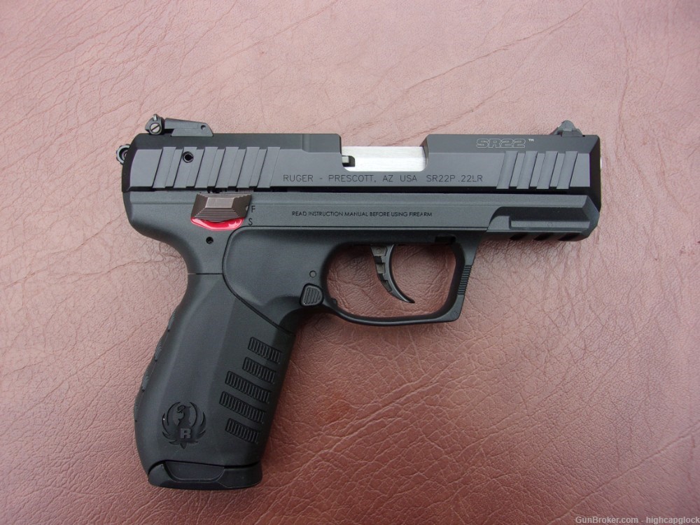 Ruger SR22 .22lr Semi Auto 3.5" Pistol 99% w/ Box Made 2012 $1START      -img-3