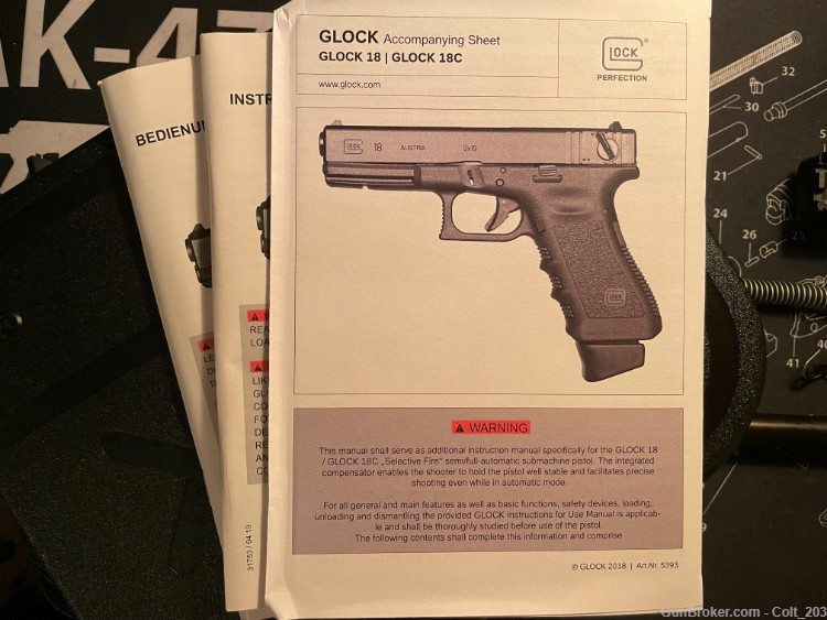 Glock 18 G18 9mm Machine Pistol Parts Kit with Barrel-img-10