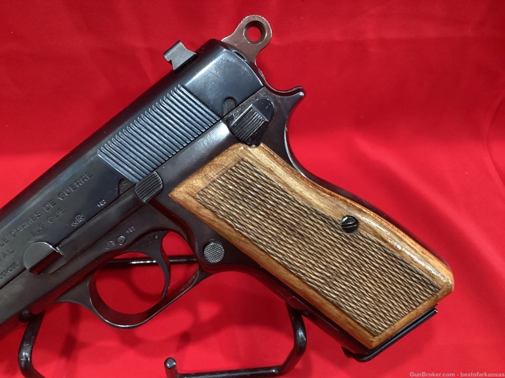 FN HiPower 9mm blued wood grips-img-2