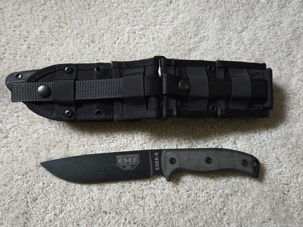ESEE ROWEN ESEE-6 WITH MOLDED MOLLE SHEATH-img-0