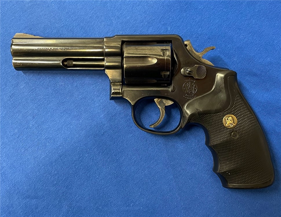 Very Good S&W Model 581-2 Blued 4" .357 Magnum Revolver. Belgian Proofs. -img-0