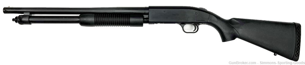 Mossberg 590S (51603) 18.5" 12ga 7Rd Pump Action Shotgun - Matte Black-img-0