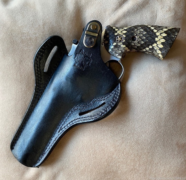 Genuine Eastern Diamondback Grips and Holster Set for Ruger GP100 Revolver-img-1