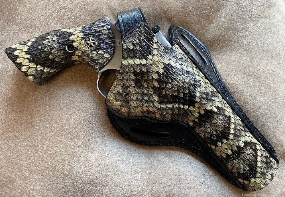 Genuine Eastern Diamondback Grips and Holster Set for Ruger GP100 Revolver-img-0