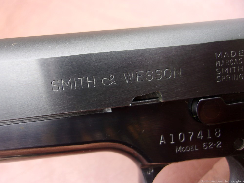 S&W Smith & Wesson 52 .38 Special 5" PISTOL w/ 3 Mags NICE 52-2 $1START-img-9