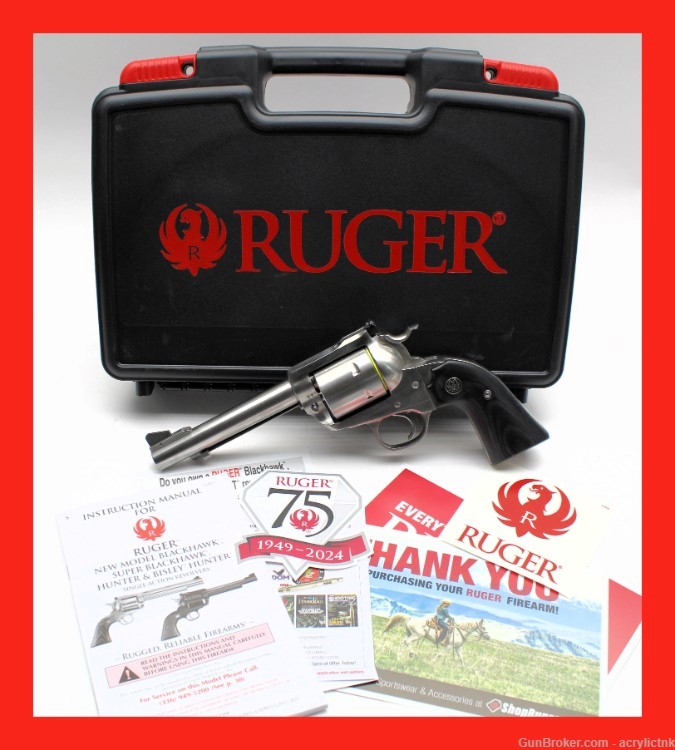Ruger NIB Bisley Blackhawk SS 5 1/2 44 Magnum FREE SHIPPING WITH BUY IT NOW-img-0