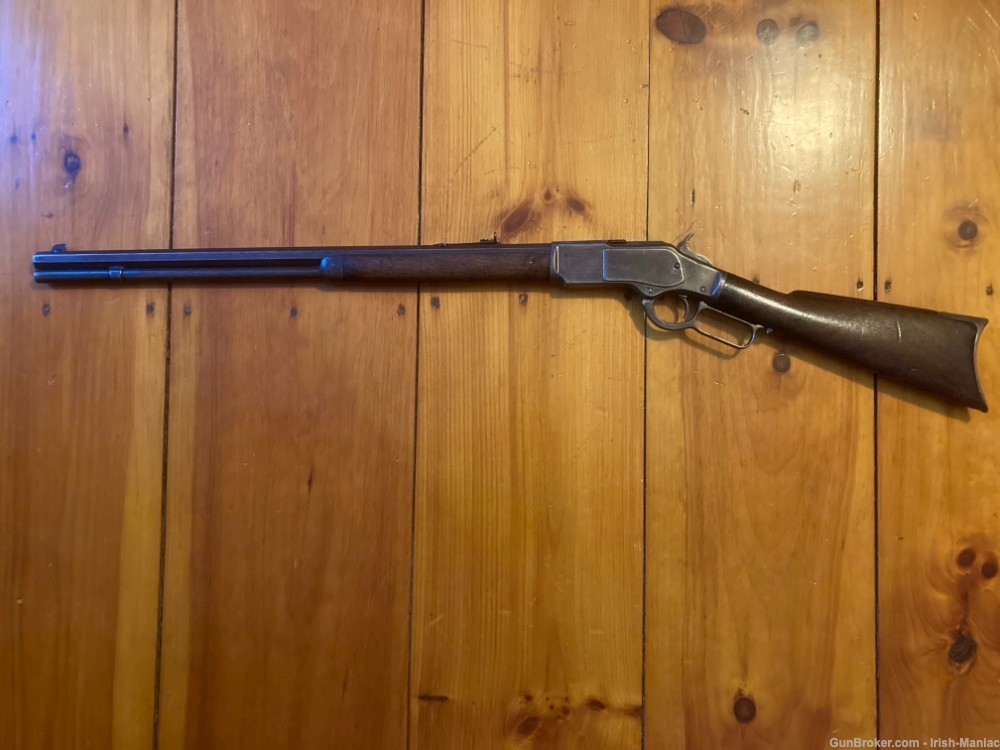 Antique Winchester 1873 44-40 Rifle 44 WCF-img-0