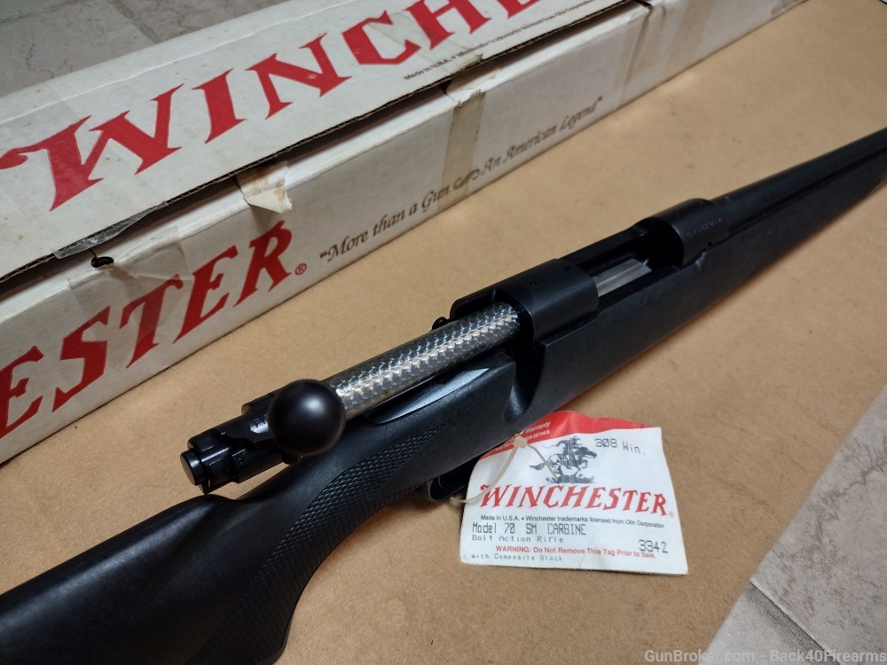 Unfired Like NEW Winchester Model 70 SM Carbine 20" Barrel W/ Box RARE -img-27