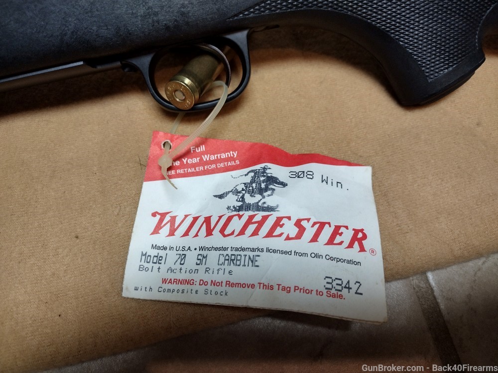 Unfired Like NEW Winchester Model 70 SM Carbine 20" Barrel W/ Box RARE -img-12