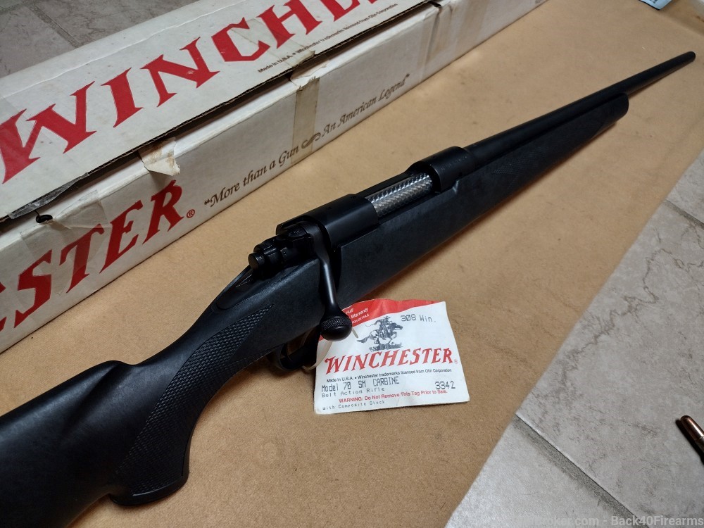 Unfired Like NEW Winchester Model 70 SM Carbine 20" Barrel W/ Box RARE -img-26