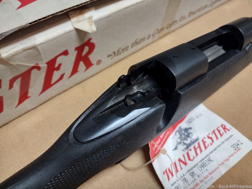 Unfired Like NEW Winchester Model 70 SM Carbine 20" Barrel W/ Box RARE -img-28