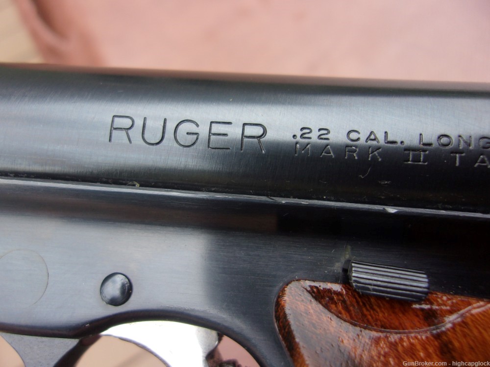Ruger Mark II Government Target .22 Pistol w/ 7" Bull BRL & Red Dot $1START-img-8