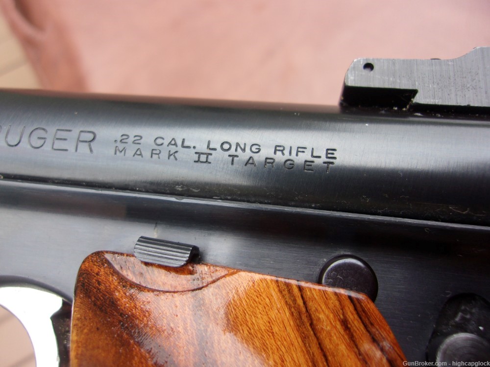 Ruger Mark II Government Target .22 Pistol w/ 7" Bull BRL & Red Dot $1START-img-9