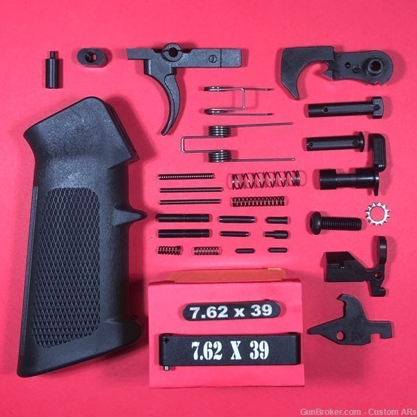 7.62x39 Dedicated Engraved AR-15 Lower Parts Kit Complete-img-0