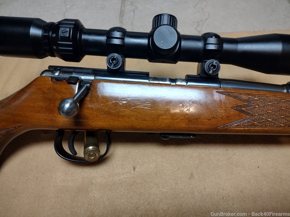 RARE Excellent Savage Anschutz Model 141 22LR Bolt Action Rifle 22" W/Scope-img-3