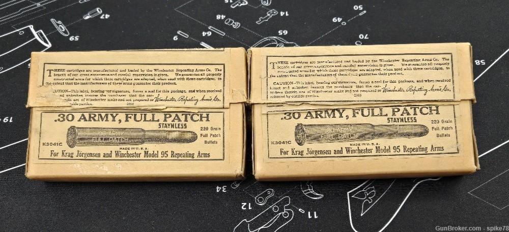 Vintage FACTORY WINCHESTER 30 Army Full Patch For KRAG and WIN 95-img-0