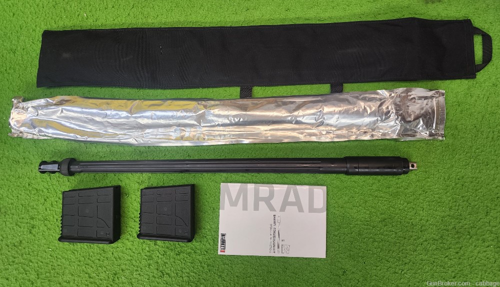 Barrett Mrad 300nm barrel with 2 mags and 50 pieces of new brass-img-0