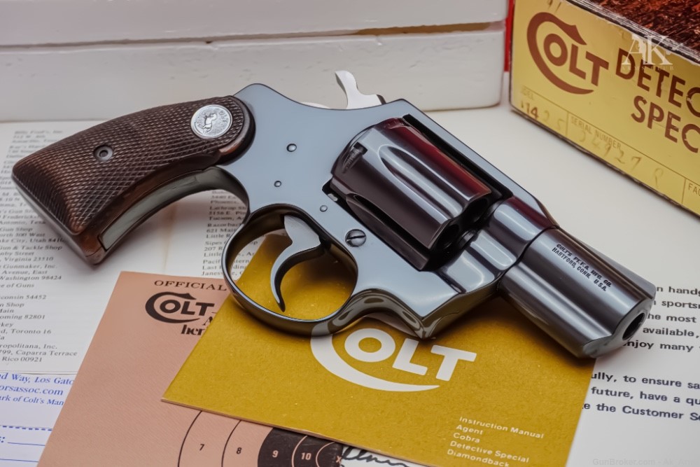EXCELLENT 1977 Colt Detective Special 2" .38 Special Blue In Original Box!-img-3