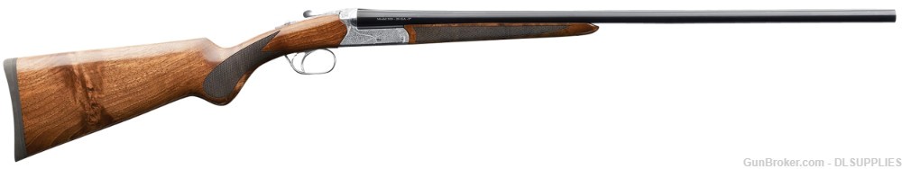 CHARLES DALY 500 FIELD ENGRAVED SILVER RECEIVER WALNUT STOCK 28" BBL 12GA-img-0