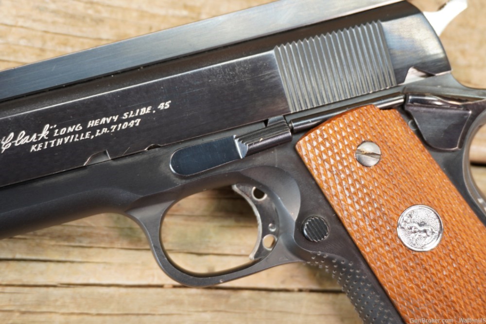 Clark Custom Colt Series 70 LONG SLIDE 1976 .45 target 1911 EXCELLENT 45-img-5