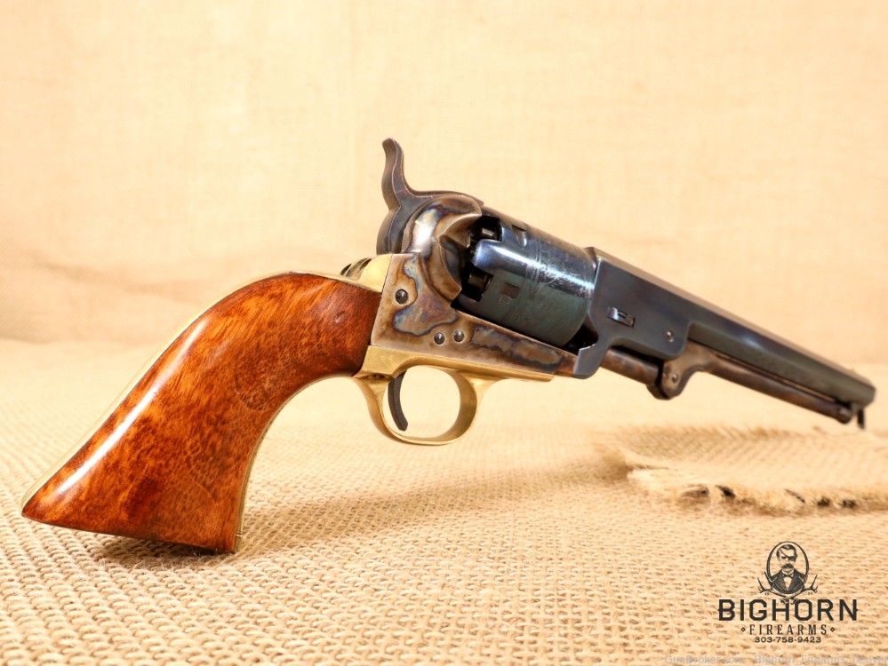 Uberti 1851 Navy Revolver .36 Cal. 7.5" Case-Hardened Black Powder Revolver-img-11