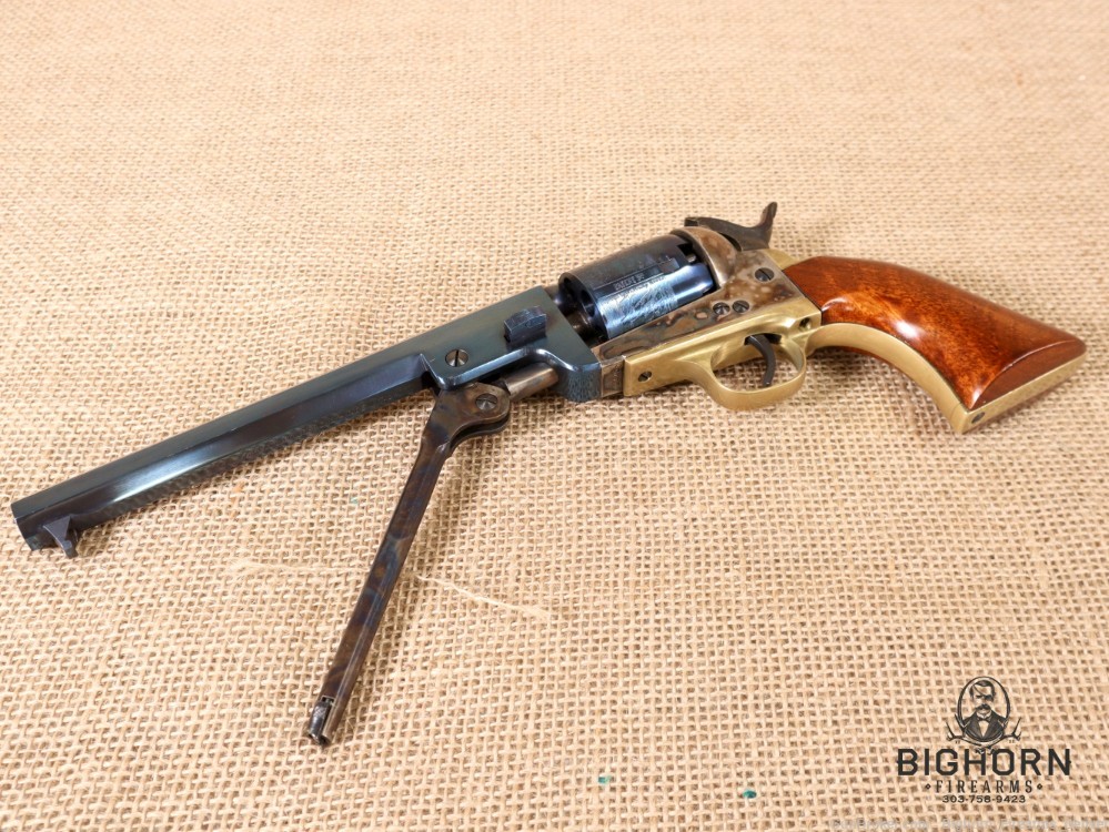 Uberti 1851 Navy Revolver .36 Cal. 7.5" Case-Hardened Black Powder Revolver-img-23