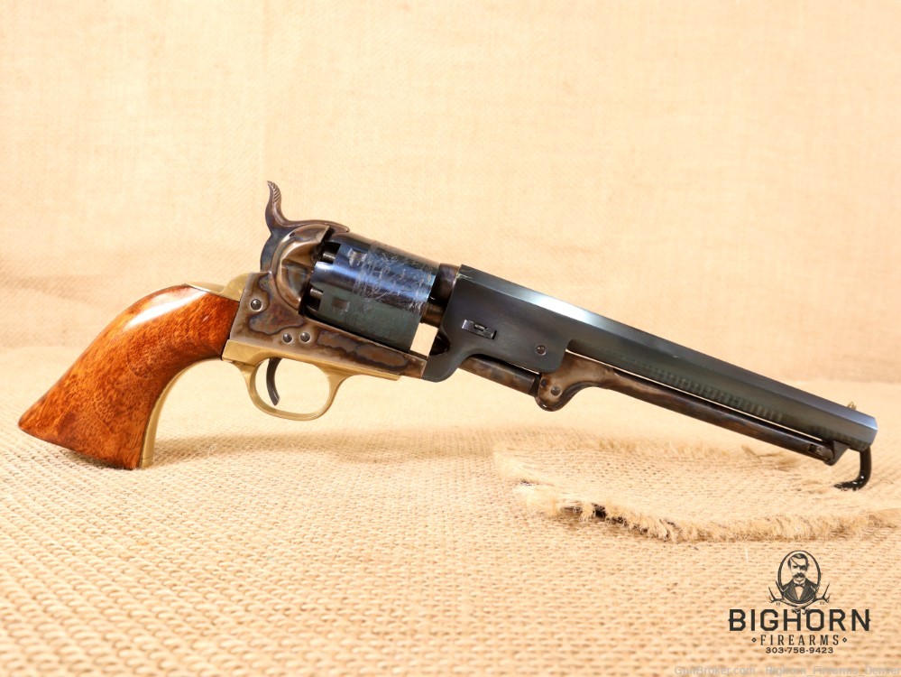 Uberti 1851 Navy Revolver .36 Cal. 7.5" Case-Hardened Black Powder Revolver-img-7