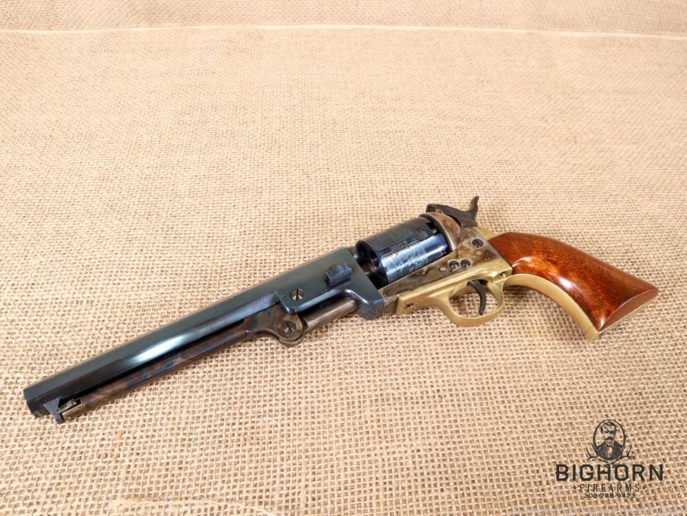 Uberti 1851 Navy Revolver .36 Cal. 7.5" Case-Hardened Black Powder Revolver-img-24