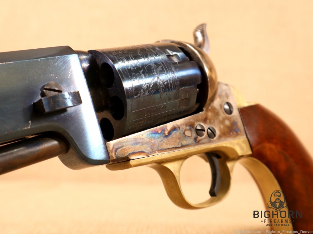 Uberti 1851 Navy Revolver .36 Cal. 7.5" Case-Hardened Black Powder Revolver-img-18