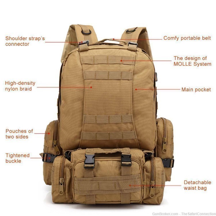 GTZ BULLET PROOF Bug-Out 55 liter back pack bulletproof LOW$-img-1