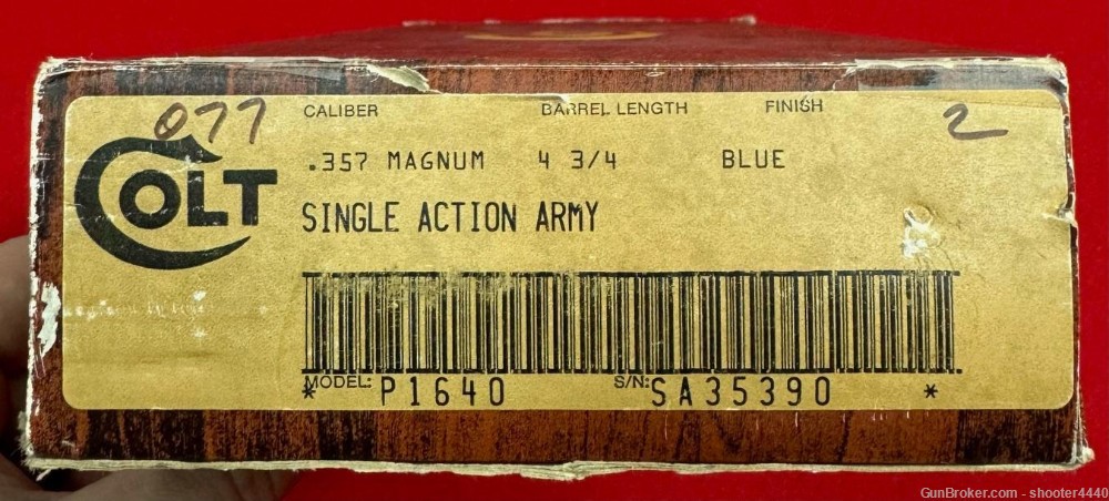 Colt Single Action Army SAA 3rd Generation 4 3/4” .357 Mag NIB! -img-3
