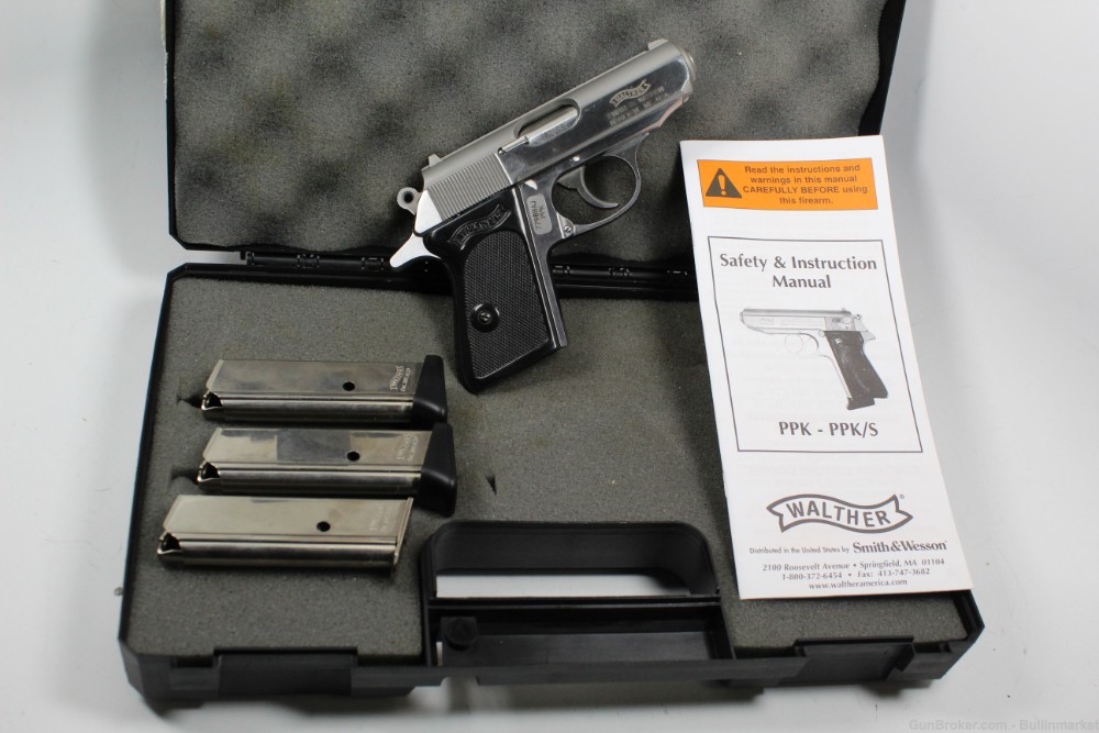 S&W Walther PPK .380 ACP Compact Police Pistol Kurz w/ Original Box-img-2