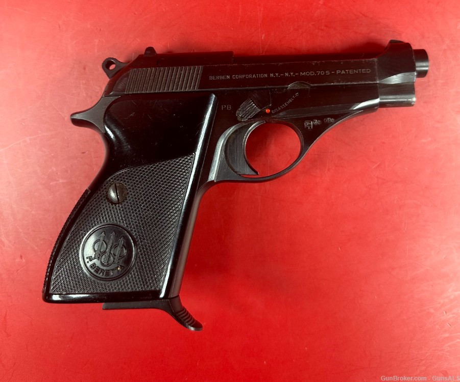 1981 Beretta Model 70S .380 ACP Steel Frame. Holster. Excellent condition -img-8