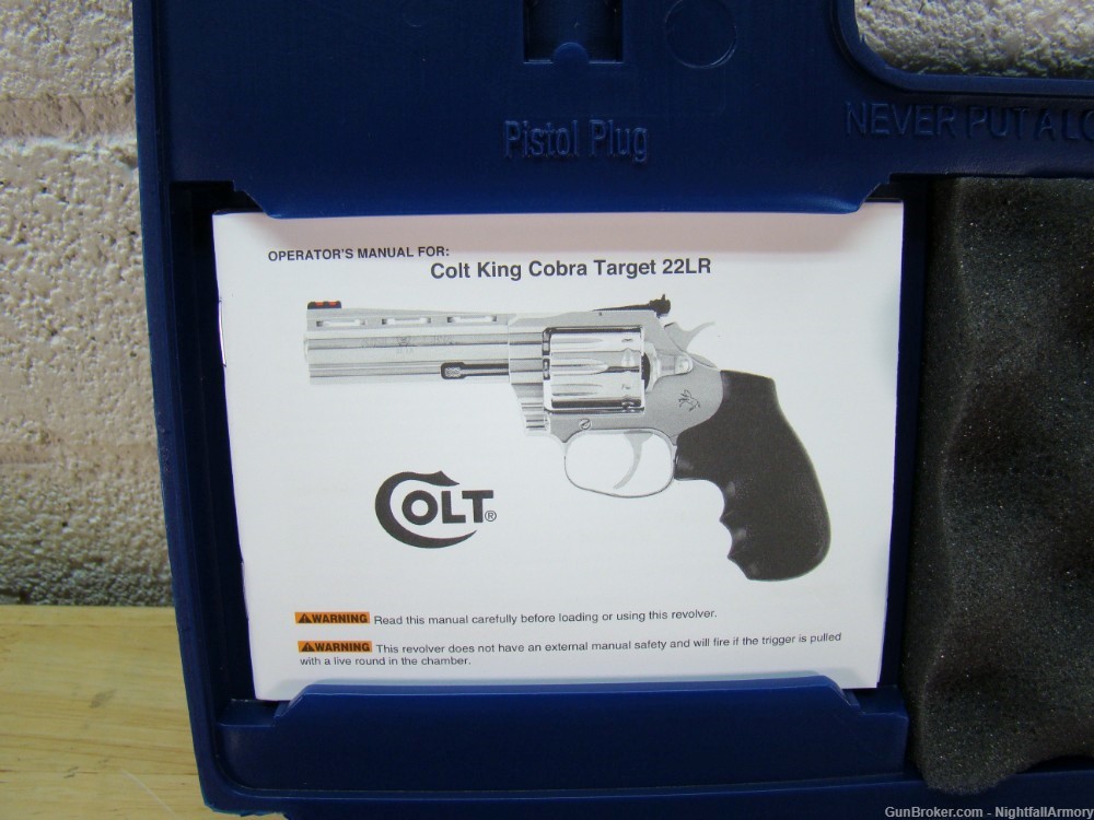 Colt King Cobra .22LR Revolver 4.25" SS Stainless 10rd 22 Baby Snake 4" New-img-7