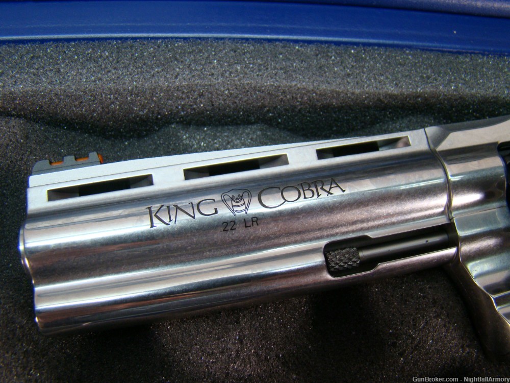 Colt King Cobra .22LR Revolver 4.25" SS Stainless 10rd 22 Baby Snake 4" New-img-10