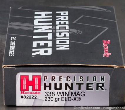 338 Win Mag 230gr Hornady Precision Hunter ELD-X-$12 Fast Shipping--img-0