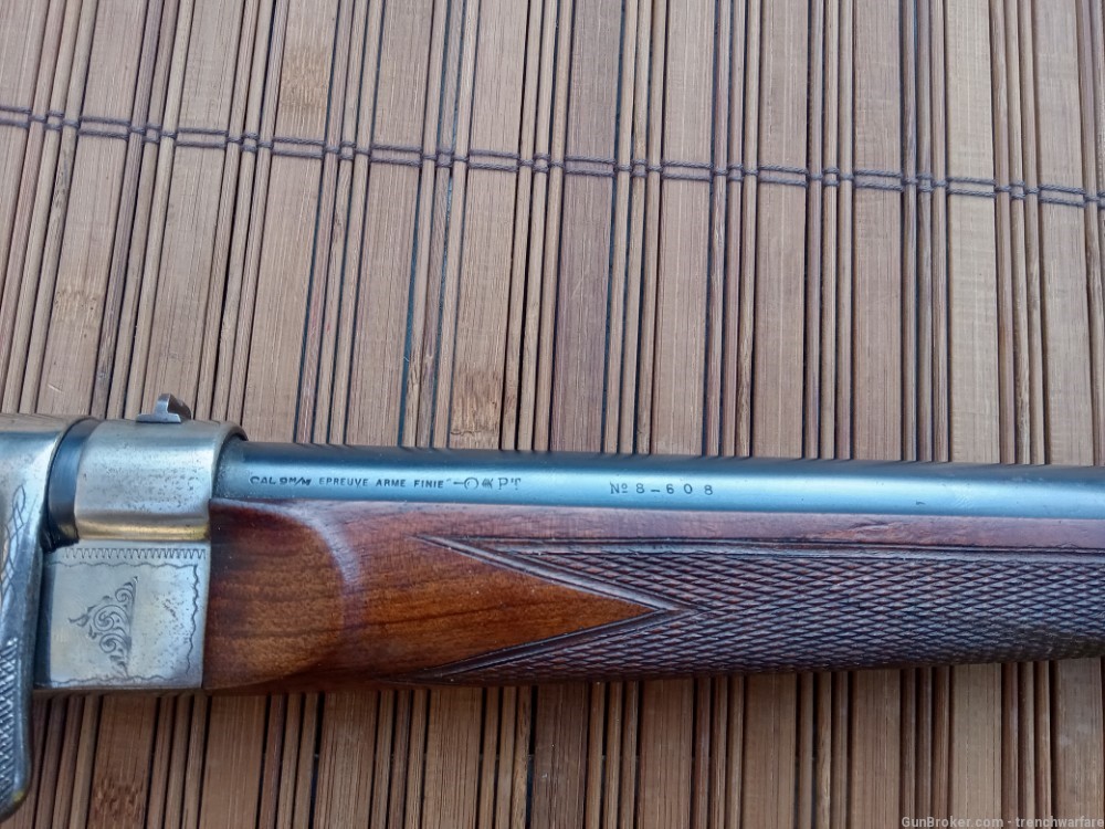 St. Etienne French 9MM Rimfire Garden Gun Shotgun Buffalo Carbine Engraved-img-2